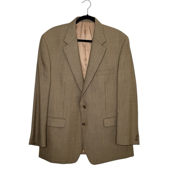 Lauren Ralph Lauren men's 46R plaid wool sport coat preppy casual blazer office - Picture 1 of 8